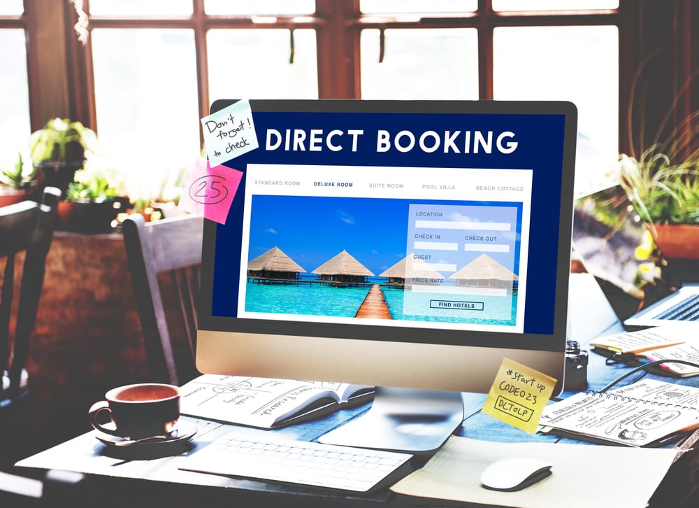 book direct on laptop